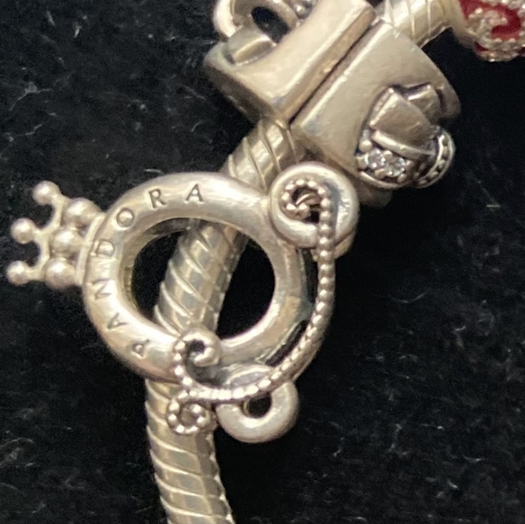 PANDORA Jewelry Polished Crown O Carriage Sterling Silver Charm - Picture 2 of 3